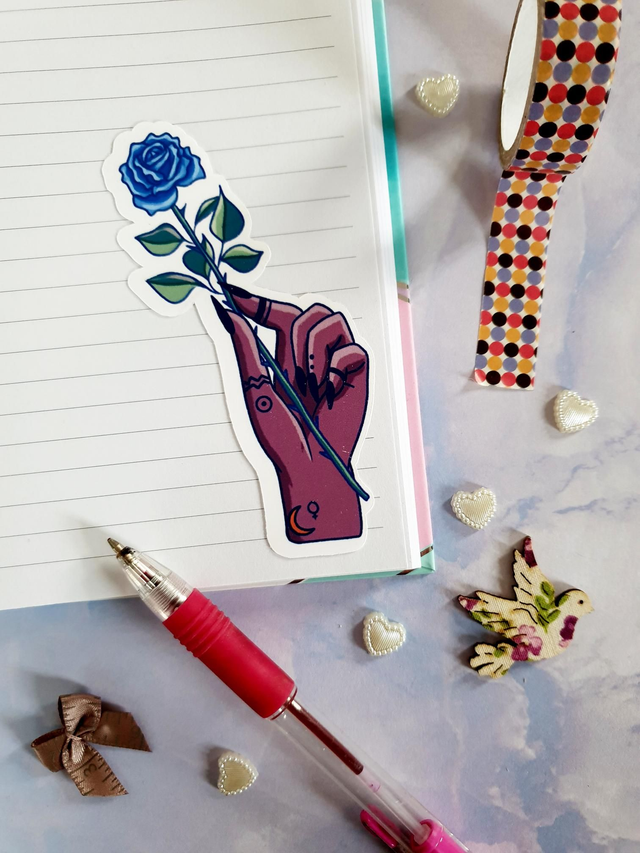 Midnight Rose Single Stickers