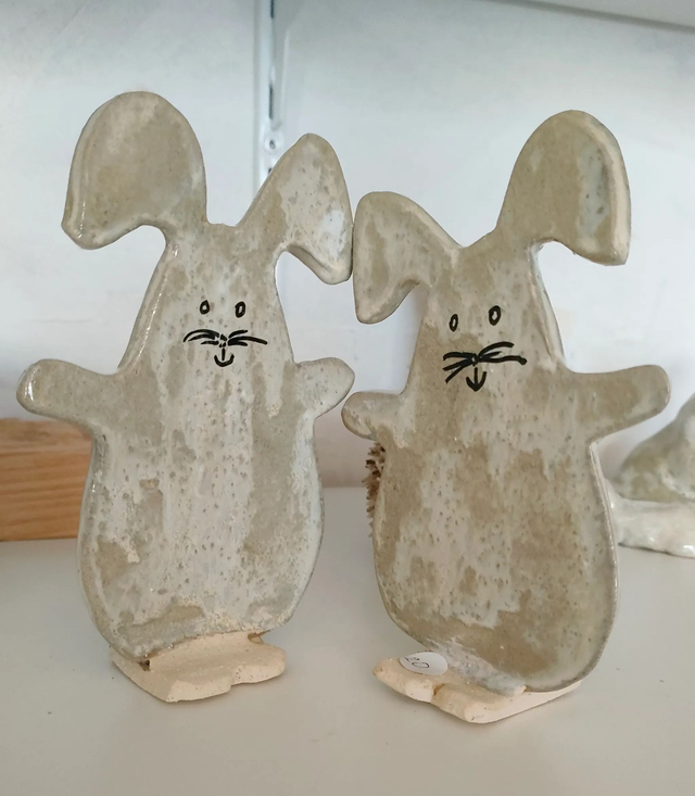 Lapins centre de table ou déco "Les petits complices"