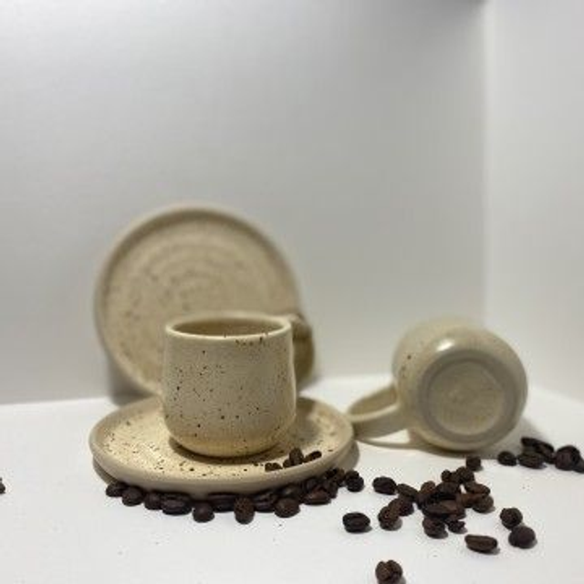 Tazzina da caffè in gres- linea Savana