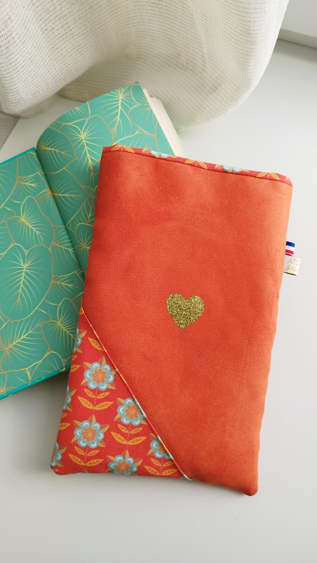 Housse livre broché vintage * Avec amour *