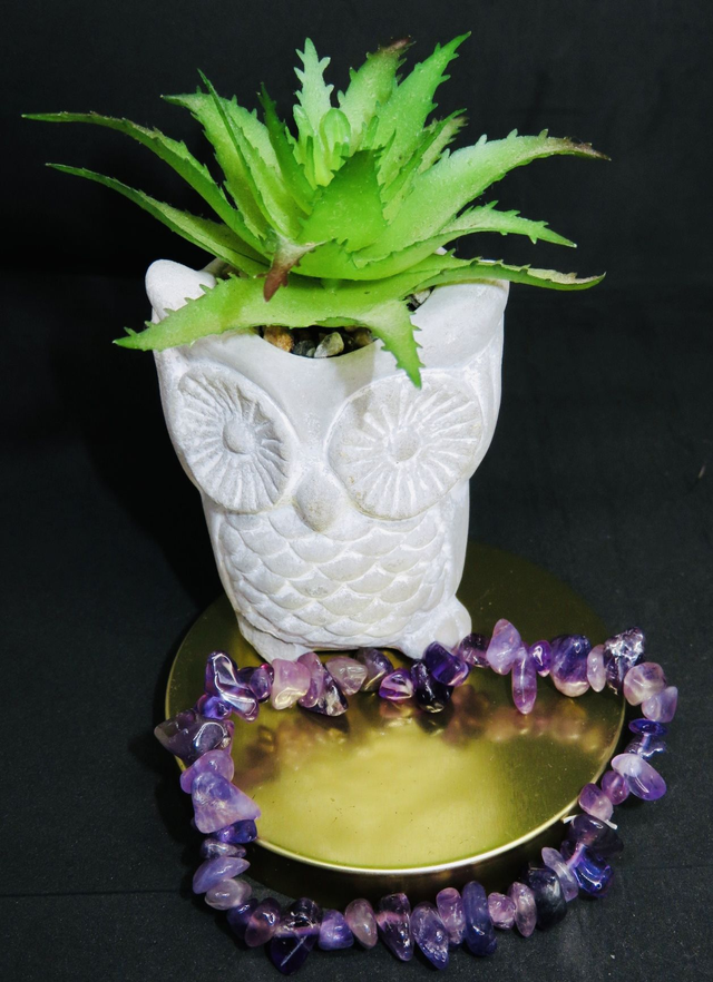 Bracelet baroque en Améthyste