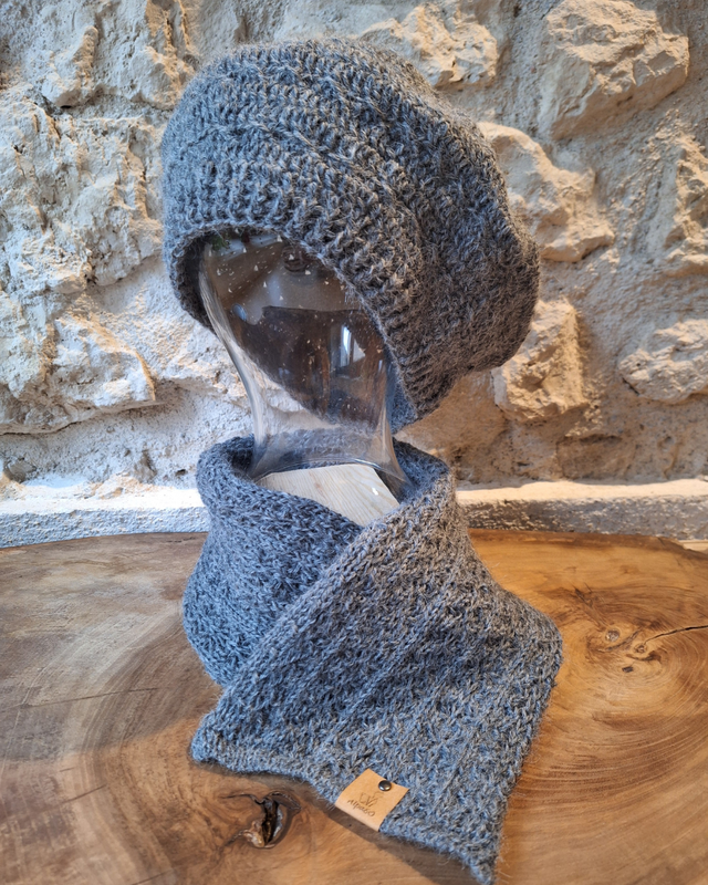 Echarpe gris foncé - collection grâce