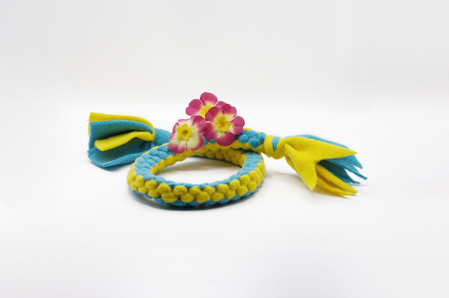 ScoubiTug – Jouet à tirer en polaire pour chien, fait main