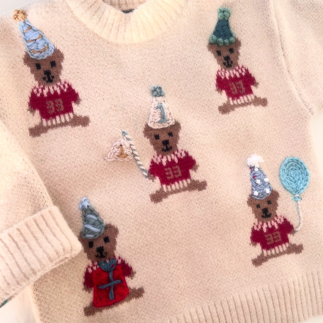 beary First birthday Jumper 