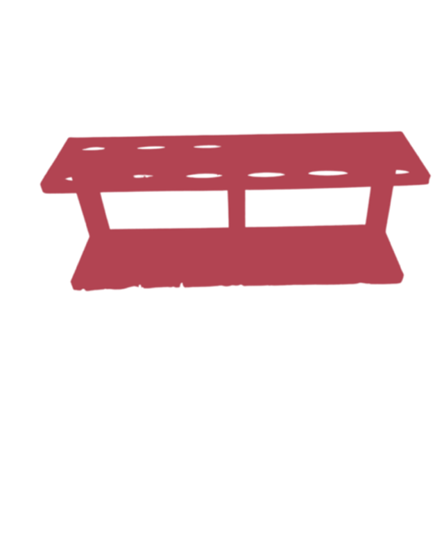 Red blending brush holder stand 