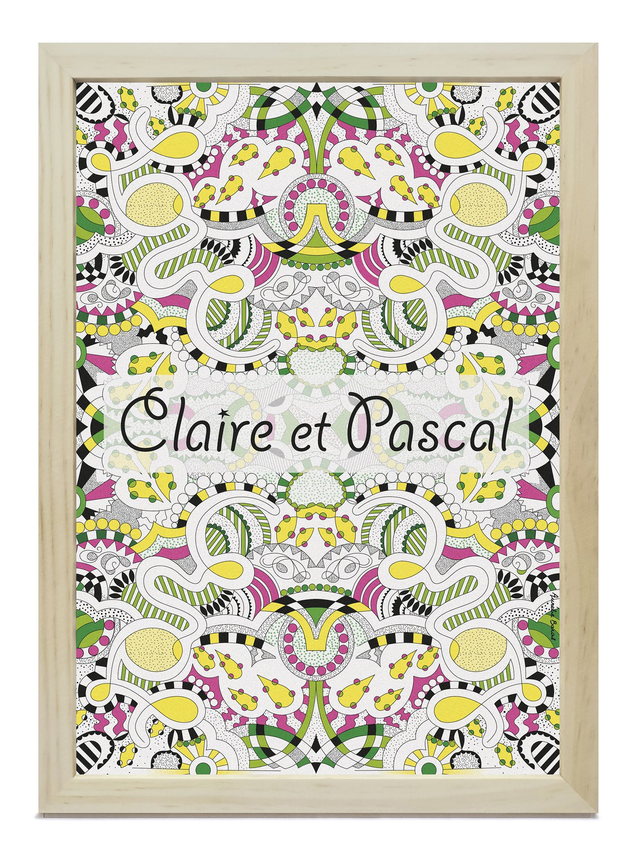 TABLEAU BOUQUET 21 X 29,7 cm (CA-05-P) personnalisable