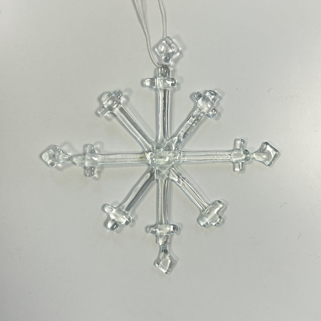 34: flocon en verre fusionné 13 cm de diamètre 