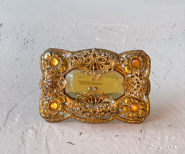 Vintage Brosche Glas modern victorian Style