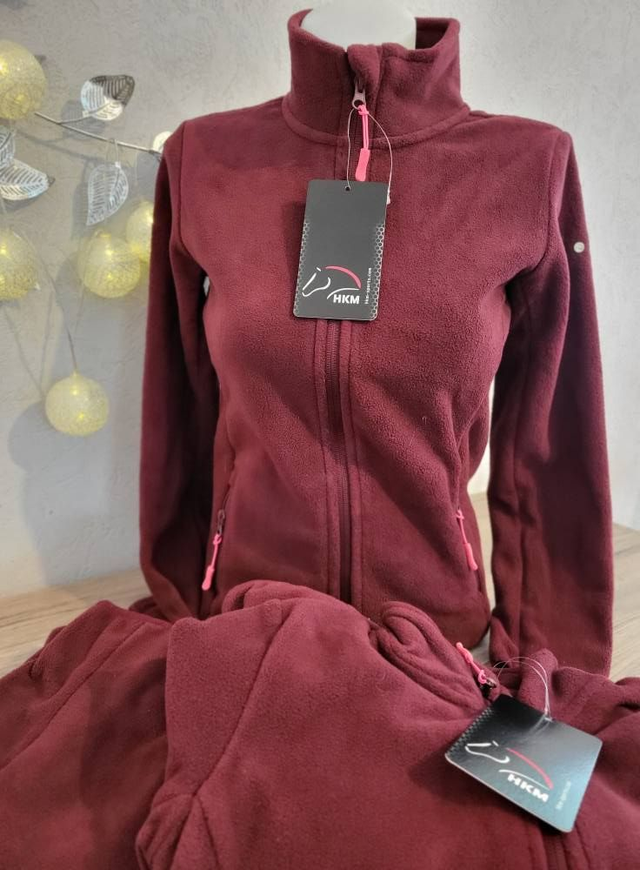 Polaire HKM Anni – Bordeaux – Tailles enfant  – Neuve déstockage