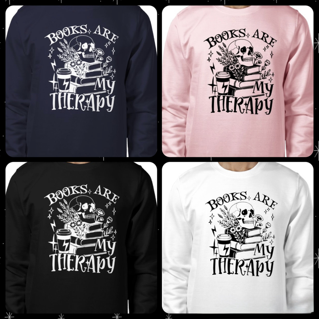 Sweatshirt - Books Therapy