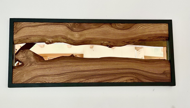 Miroir cadre en orme