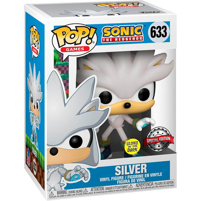 Funko -  Sonic the Hedgehog Silver Exclusive 9cm POP!