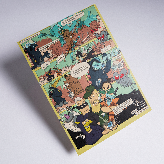 Amulet van Azurai | Hiphop Comic Print | 2025