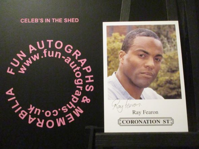 Ray Fearon (Nathan Harding) Original Coronation Street Pre-Print Cast Card