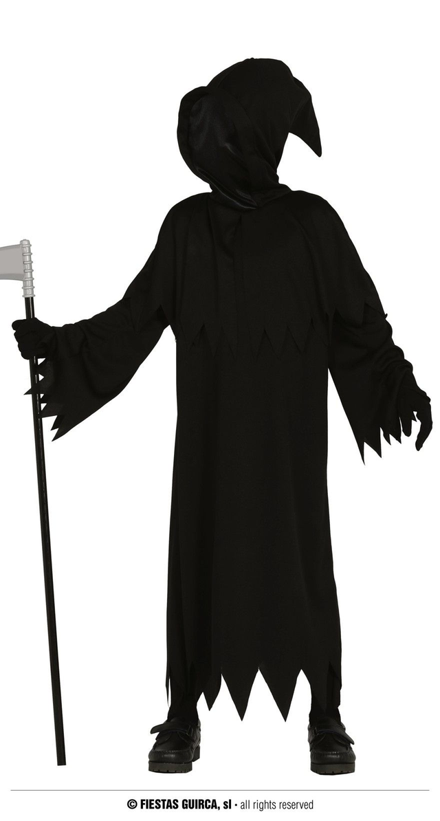 COSTUME HALLOWEN MORTE NERA  , BAMBINO 