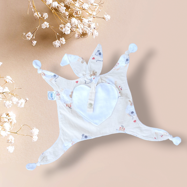 Doudou  Lapin Range Tétine Moutons