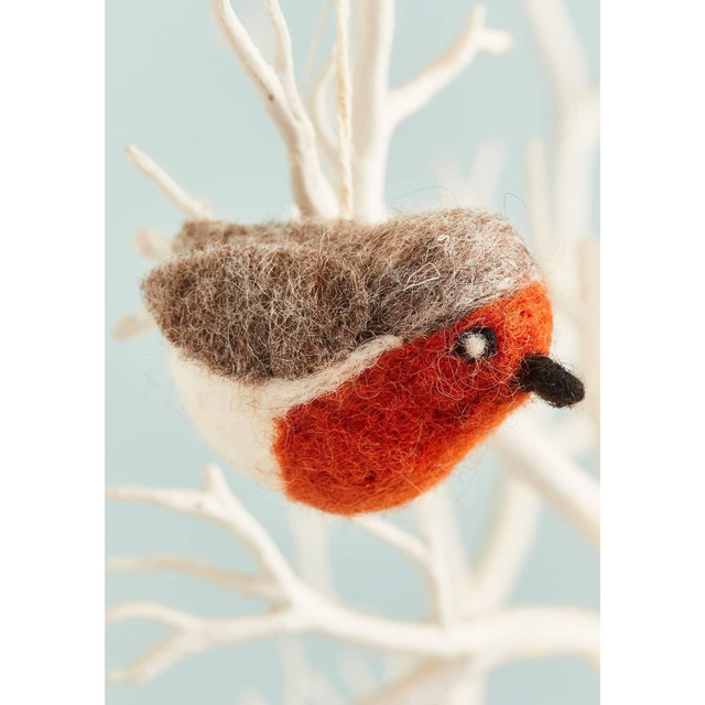 Felt Hanging Robin Christmas Decorations