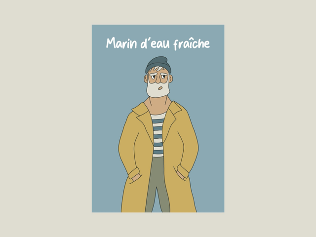 Magnet &quot; Marin d&#039;eau fraîche &quot; 