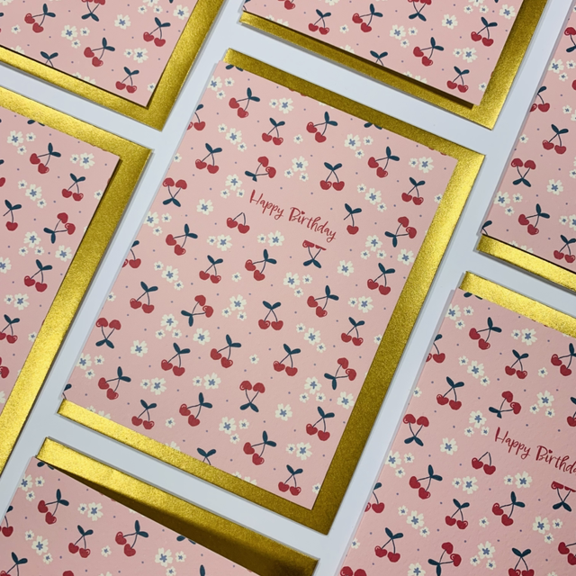 Cherry Happy Birthday Card