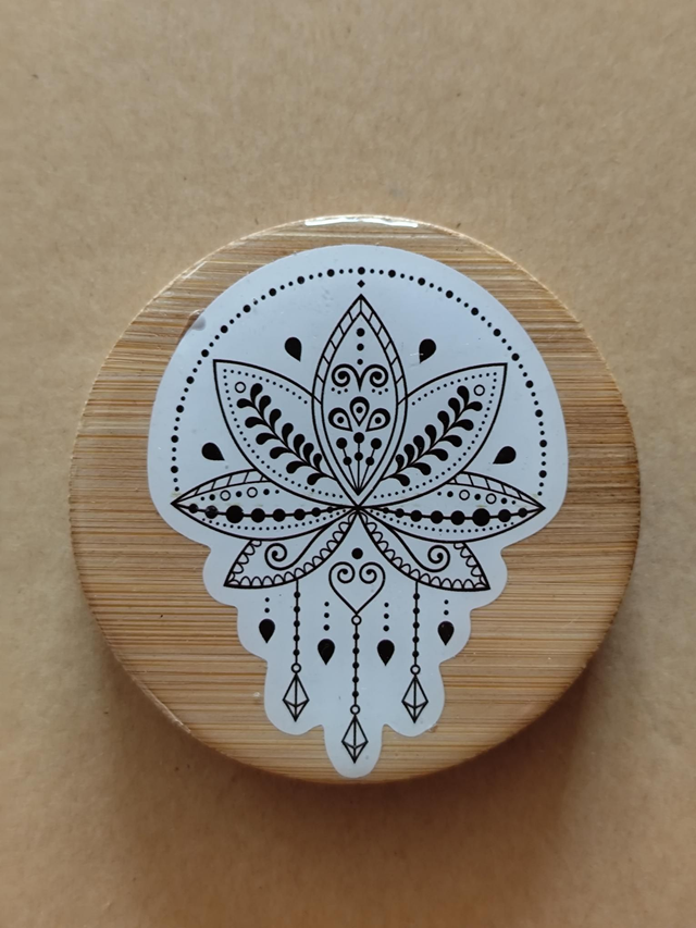 Décapsuleur fleurs de lotus mandala magnétique frigo