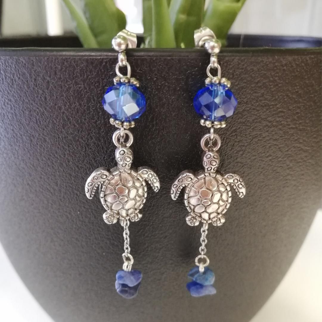 Boucles D'oreille Totemea Tortue 