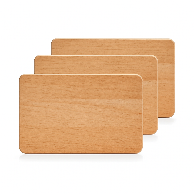 Frühstücksbrettchen, 3er Set Buche für das gemütliche Mahl zu jeder Tageszeit - Zeller