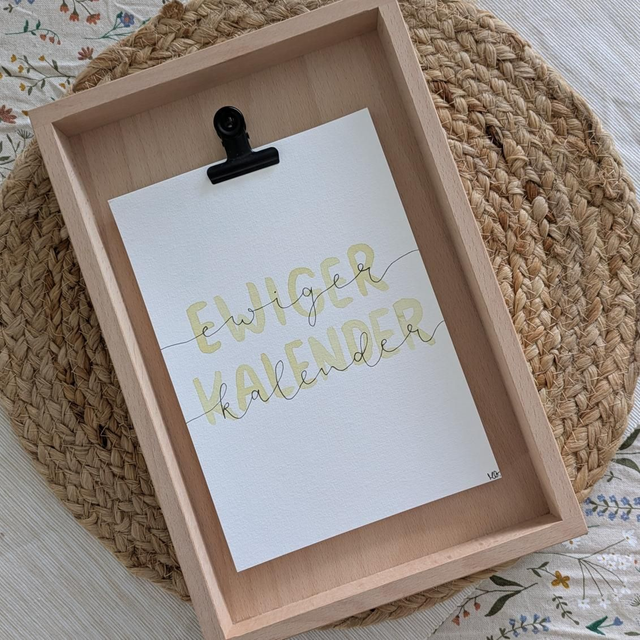 Ewiger Kalender - handgemalt 