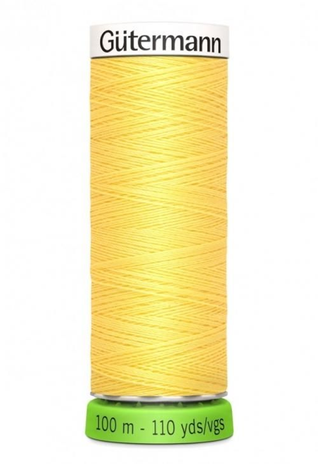 Gutermann Sew All Recycled rPET Thread. 100m. 852 - daffodil yellow