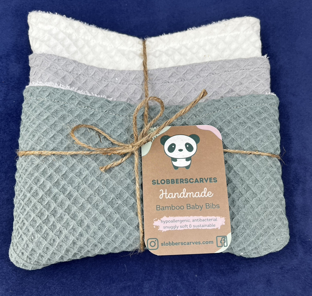 Three Pack Classic Style Bamboo Bibs 