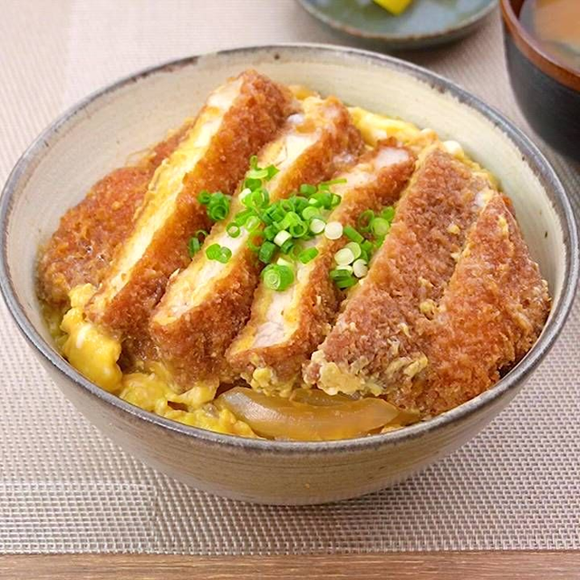 Katsu Chicken Egg &amp; Onion Rice Bowl