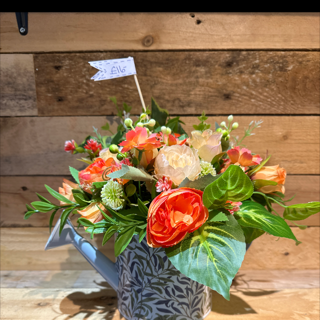 Artificial Flower Watering Can 