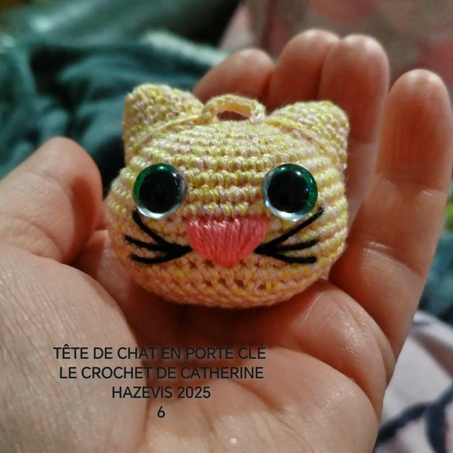 2025 TÊTE DE CHAT EN PORTE CLÉ 