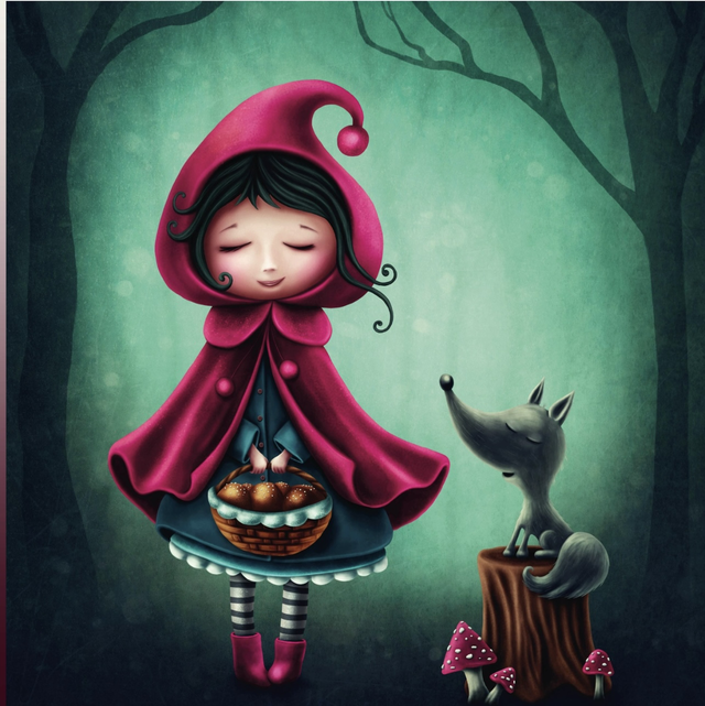 Jersey Panel 25x25 Rotkäppchen