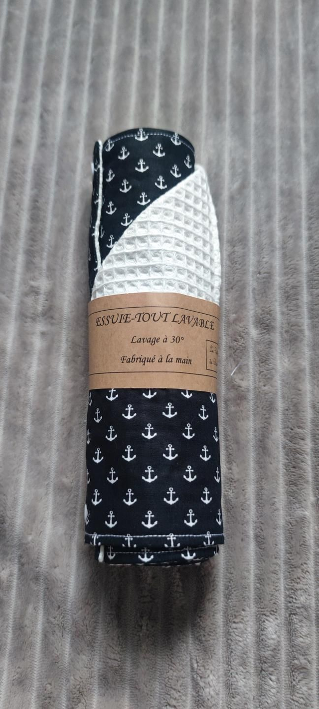 Essuie tout lavable ancre
