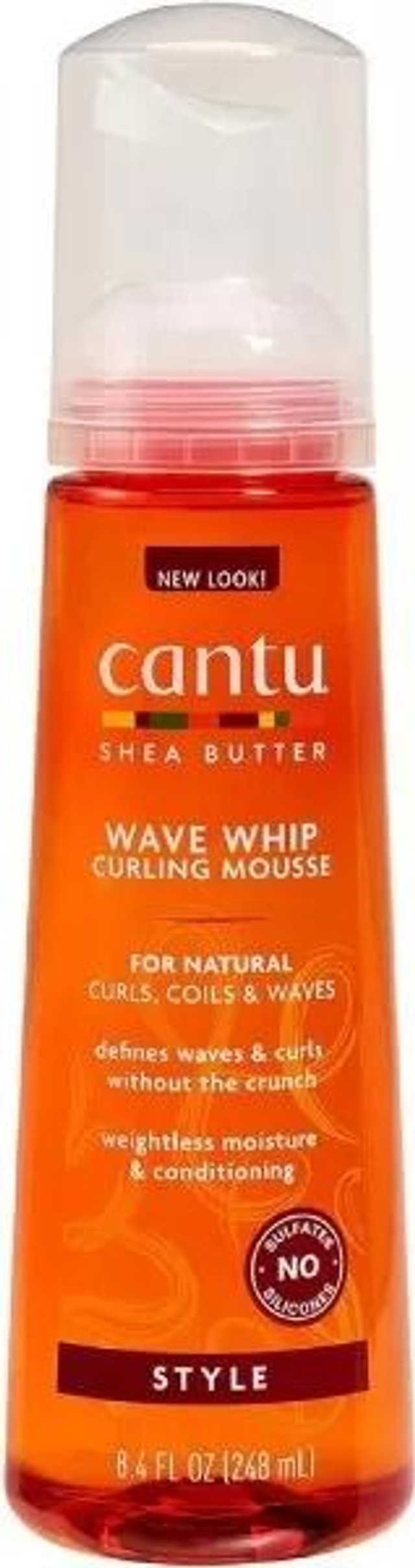 CANTU: SB NATURAL HAIR - WAVE WHIP CURLING MOUSSE 8.4OZ (07570)
