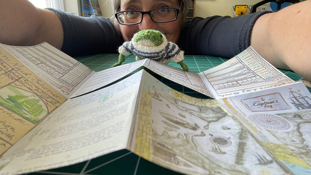 Miniature Captain’s Log & Sea Shanty Books for Capten Broga