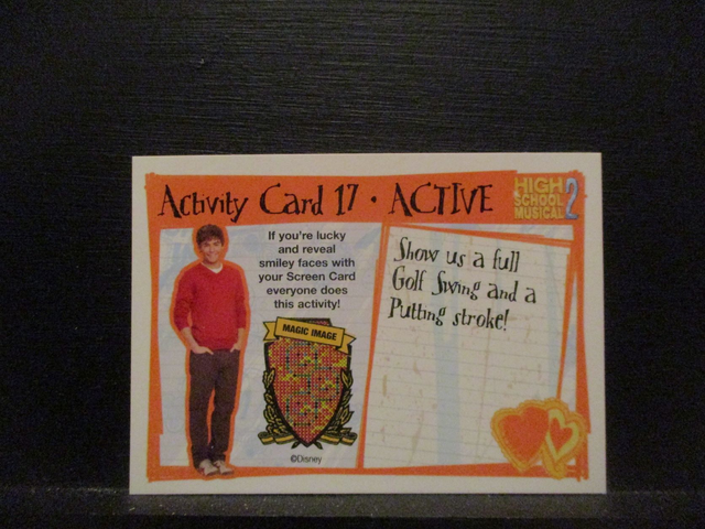 High School Musical 2 Active Activity Original Trading Card #17