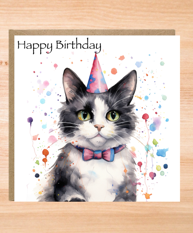 Cat Birthday Card