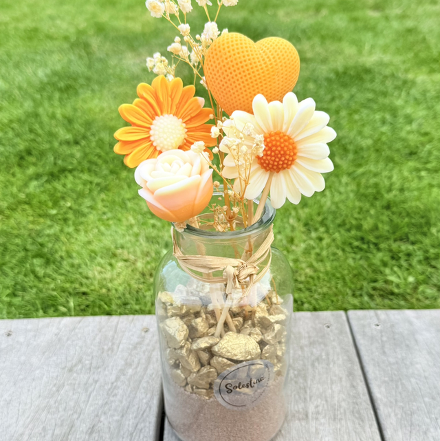 Bouquet parfumée Monoï pêche 