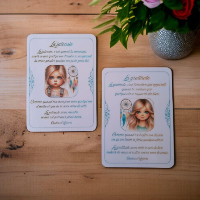 📚 Papeterie - Cartes des émotions Filles