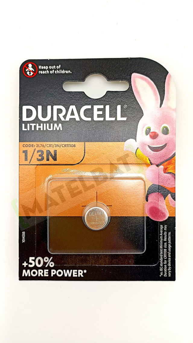 Pila boton litio CR1/3N 3V DURACELL
