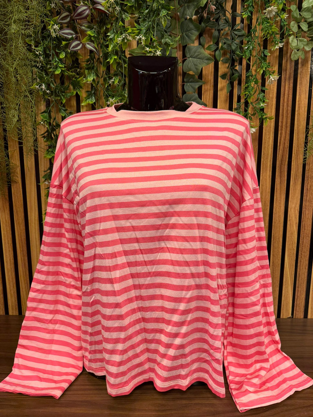 Longsleeve Lisa - roze/roze