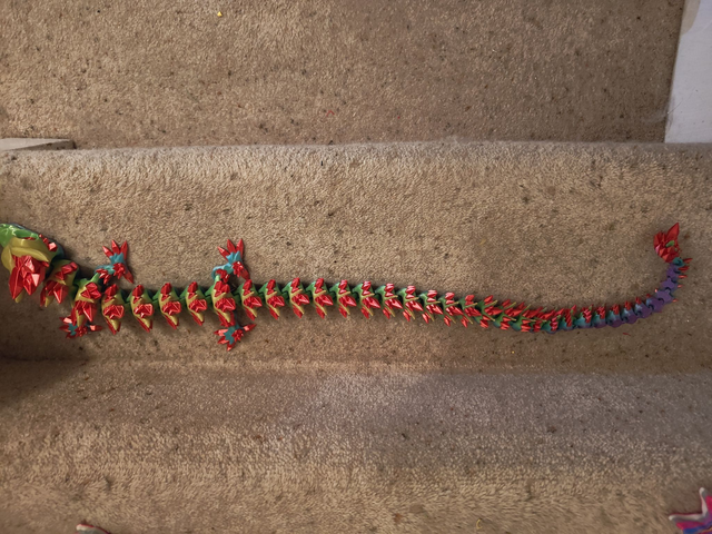 Charlie – 70 cm Flexi Articulated Dragon Toy – UK Made