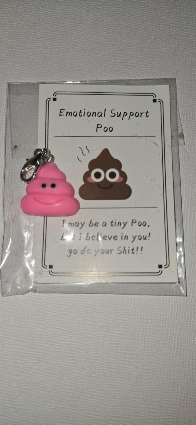 Emotional Support poo pink