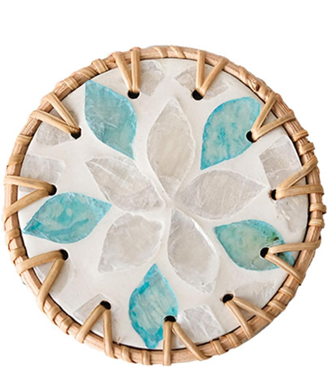 Blue/White Flower Coaster