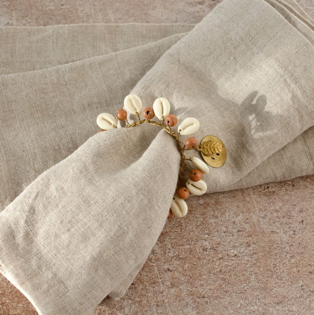 Weldaad Servetring schelpjes