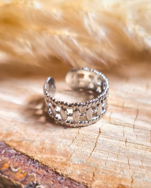 Bague "Brenda" - Modèle argenté 