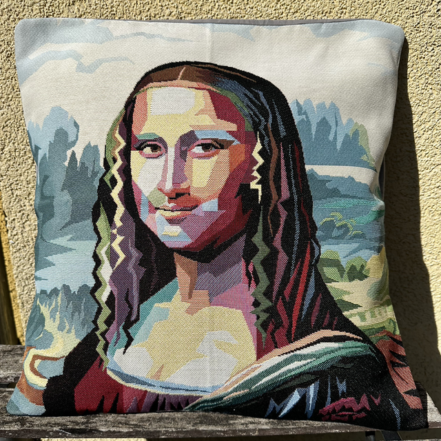 Fourre de coussin Dame du Louvre 