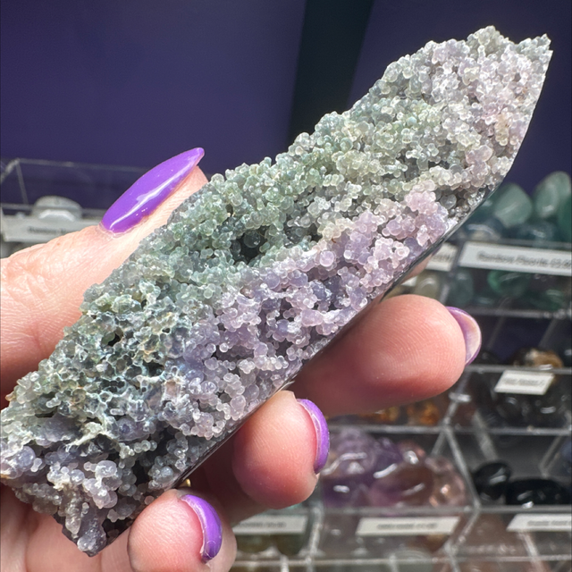 Grape Agate Obelisk 