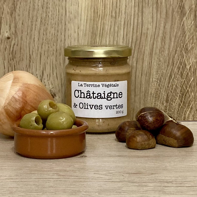 Pâté végétal aux Olives vertes - 200 g.